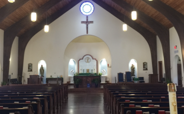 Meadows Painting painted Holy Name of Jesus Catholic Church in Semmes, AL.
